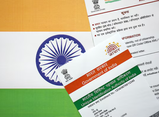 Aadhaar card.